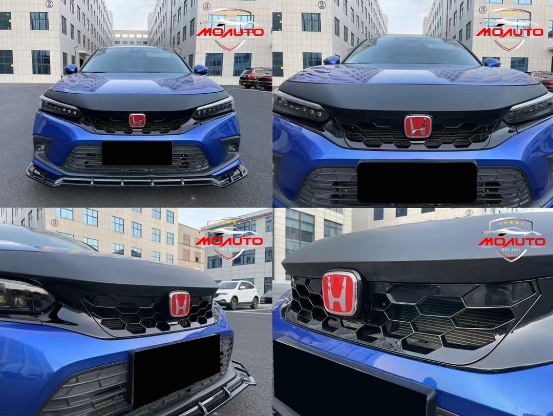 แผ่นปิดเหนือกันชนหน้าแบบเล็กพร้อมกระจังหน้า TYPE-R สำหรับ FE