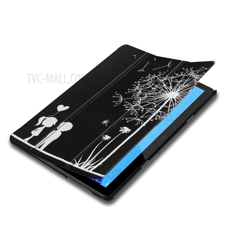 Case Huawei MediaPad T5 / Pre-Order * รูปแบบการพิมพ์หนังแท็บเล็ตขาตั้ง 3 -พับ *