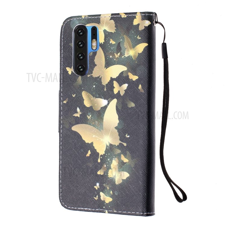 Case Huawei P30 Pro / Pre-Order * รูปแบบการพิมพ์กระเป๋าสตางค์ยืน ที่มีสายคล้องมือ *