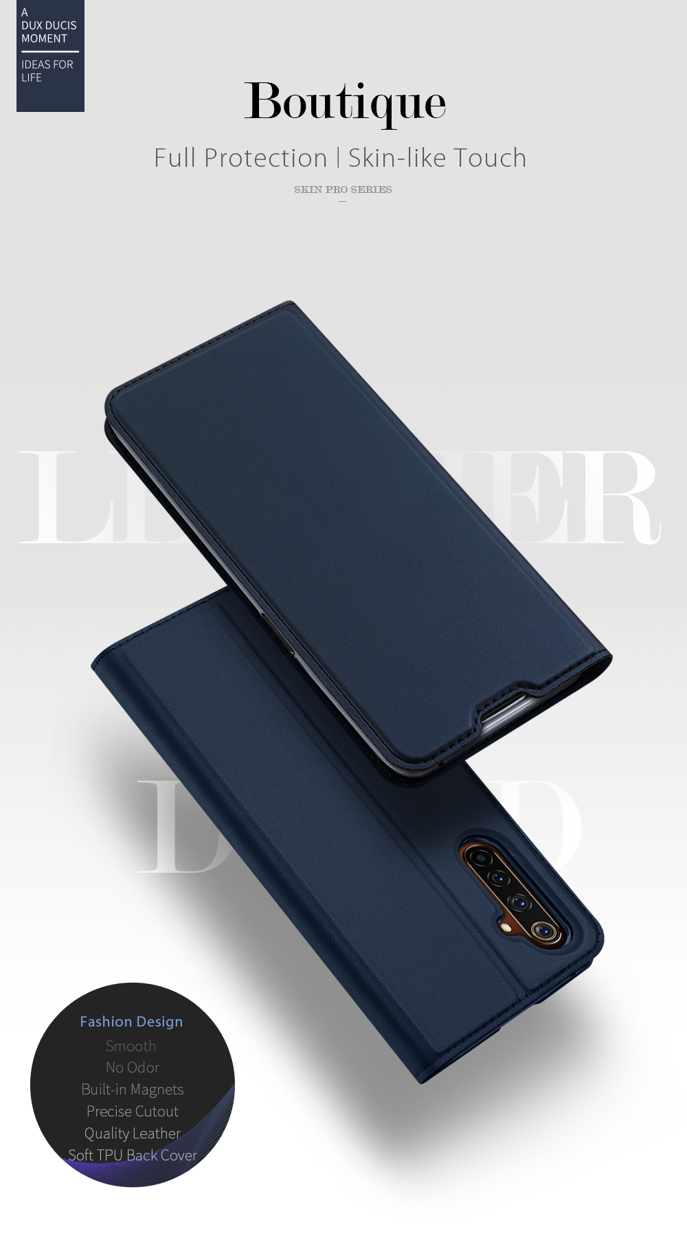 Case Realme 6 Pro / Pre-Order * DUX DUCIS นี้มีสไตล์ธุรกิจที่เรียบง่ายและโครงสร้างที่บางเฉียบ หนัง PU มันวาว *