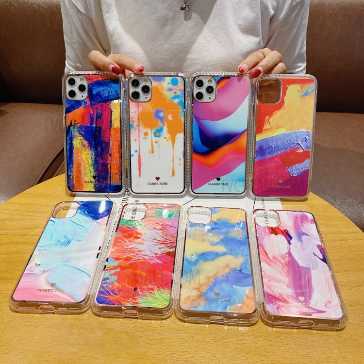 Case iPhone 12 Pro Max / Pre-Order * เคส IMD TPU สไตล์ภาพวาดฝาปิดอย่างมีสไตล์ Soft TPU สามารถบิดได้อย่างอิสระโดยไม่แตก **