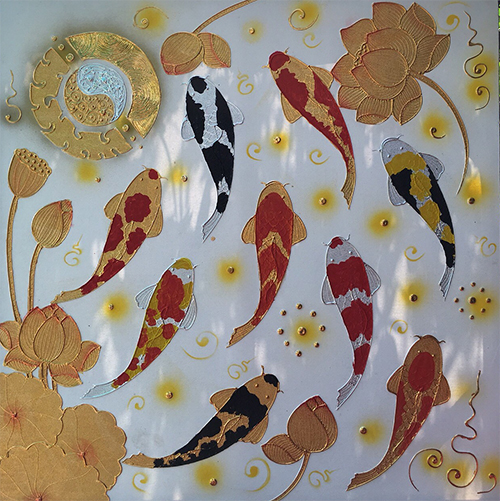 ภาพมงคล ขนาด 100 x 100 cm. ลาย 066