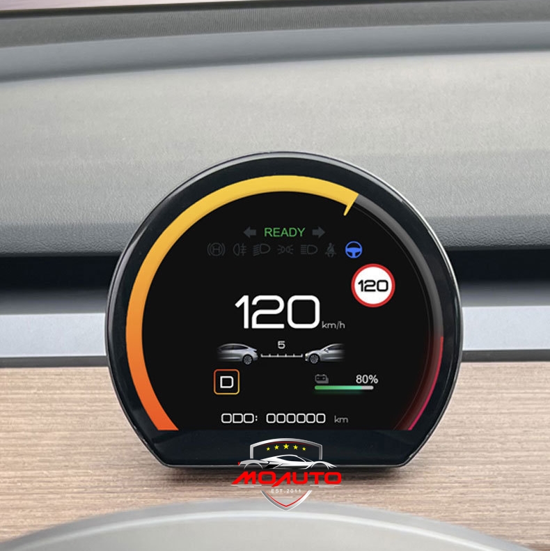 หน้าจอเรือนไมค์ดิจิตอล Circle LCD Display 3 นิ้ว Tesla Model Y / 3