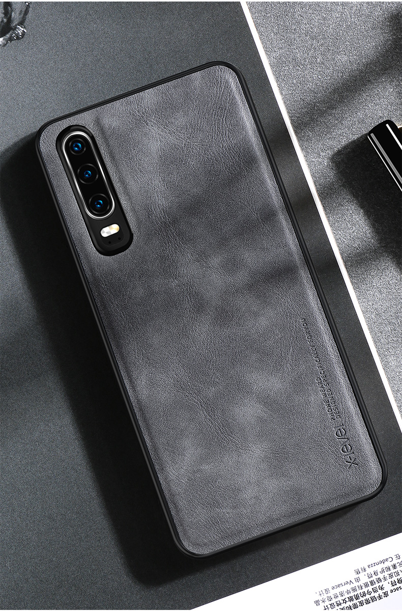 Case Huawei P30 / Pre-Order * X-LEVEL เคสโทรศัพท์มือถือ TPU เคลือบหนังสไตล์วินเทจ *
