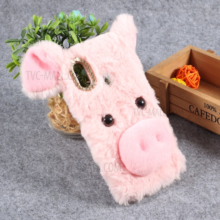 Case Huawei P30 Lite / Pre-Order * การออกแบบหมู 3D เคลือบด้วยขนอ่อนนุ่มน่าสัมผัสและดูดีลักซ์ *