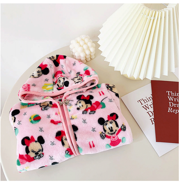 เสื้อกันหนาวขนนุ่ม ลายมินนี่ ไซส์ 90-110