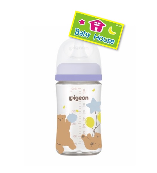 Pigeonขวดนมพีเจ้น PPWN คอกว้าง8oz แพค2ใบ Bear&Rabbit