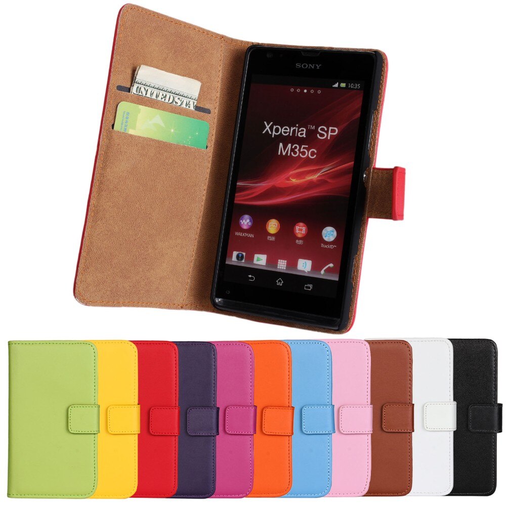 Case Sony Xperia SP/ Pre-order * เคสปกหนังแท้แยก เคสกระเป๋าสตางค์สไตล์กระเป๋าสตางค์: 2 ช่องเสียบการ์ด 1 กระเป๋าเงินสด *