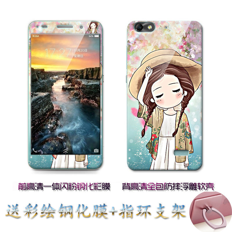 Case Huawei G-Play Mini / Pre-orde * เคส TPU ลายการ์ตูนน่ารักๆ + กระจกนิรภัย *