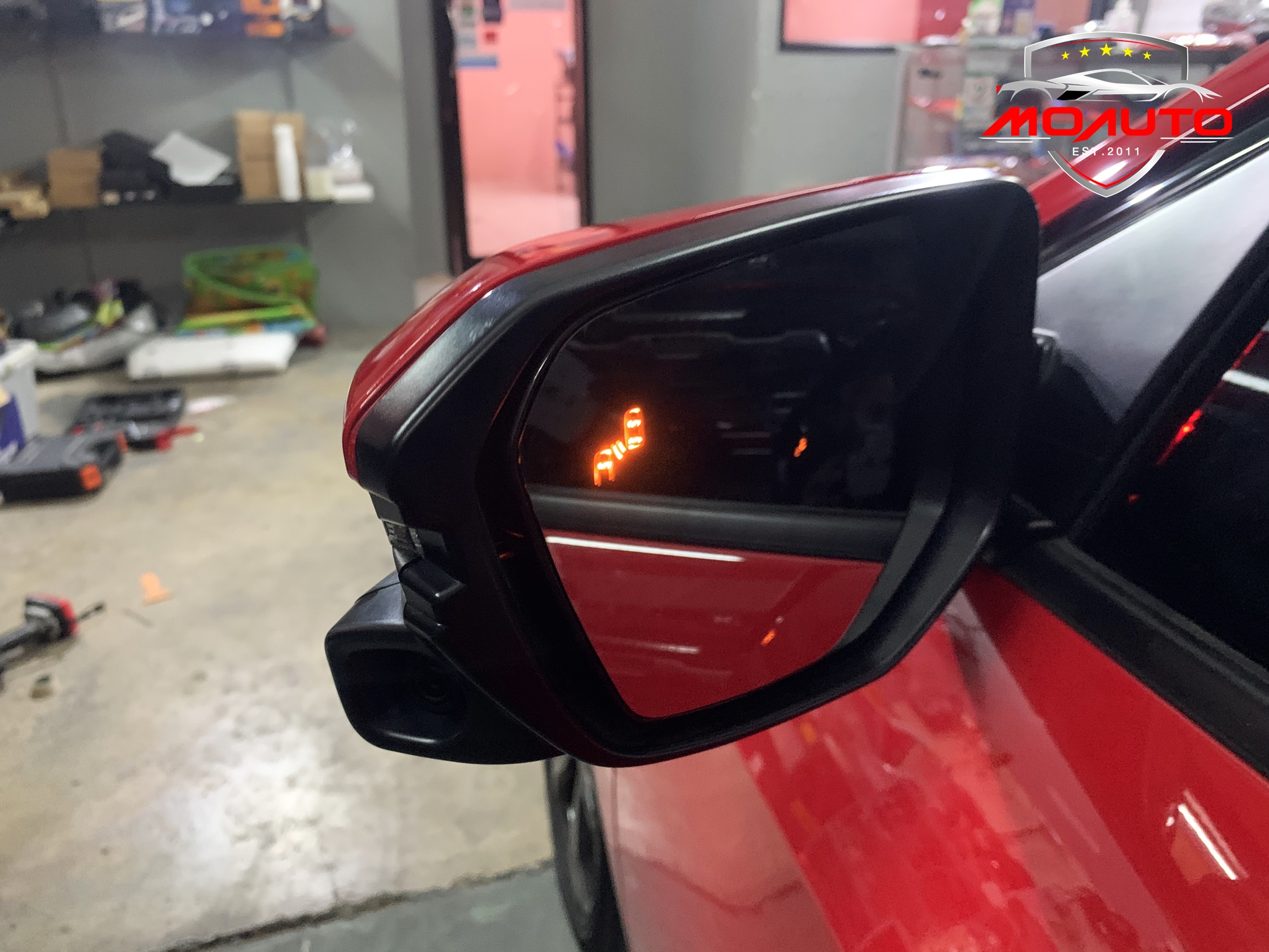 ชุดระบบช่วยเตือนมุมอับสายตาที่กระจกมองข้าง V1 (Blind Spot Monitor) CIVIC FK / FK MC