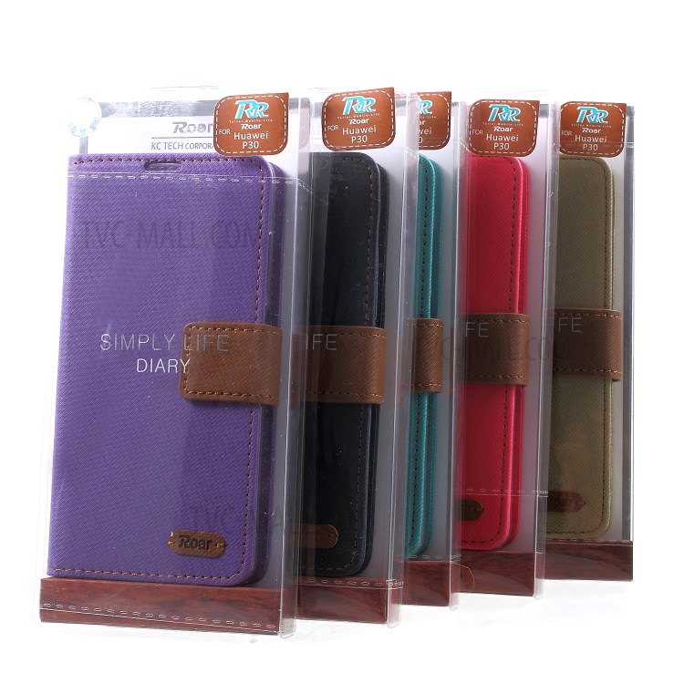 Case Huawei P30 / Pre-Order * ROAR KOREA ทำจากหนัง PU ทนทาน + soft TPU *