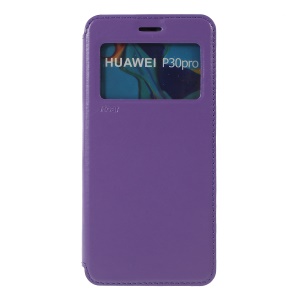 Case Huawei P30 Pro / Pre-Order * เคสช่องใส่การ์ดหน้าต่างการพลิกดูหนัง ROAR อัตโนมัติดูดซับ *