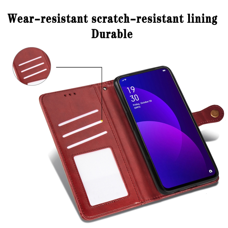 Case OPPO F11 Pro / Pre-Order * เคสหนังย้อนยุค วินเทจพร้อมหัวเข็มขัดหัวเข็มขัดทองแดง *