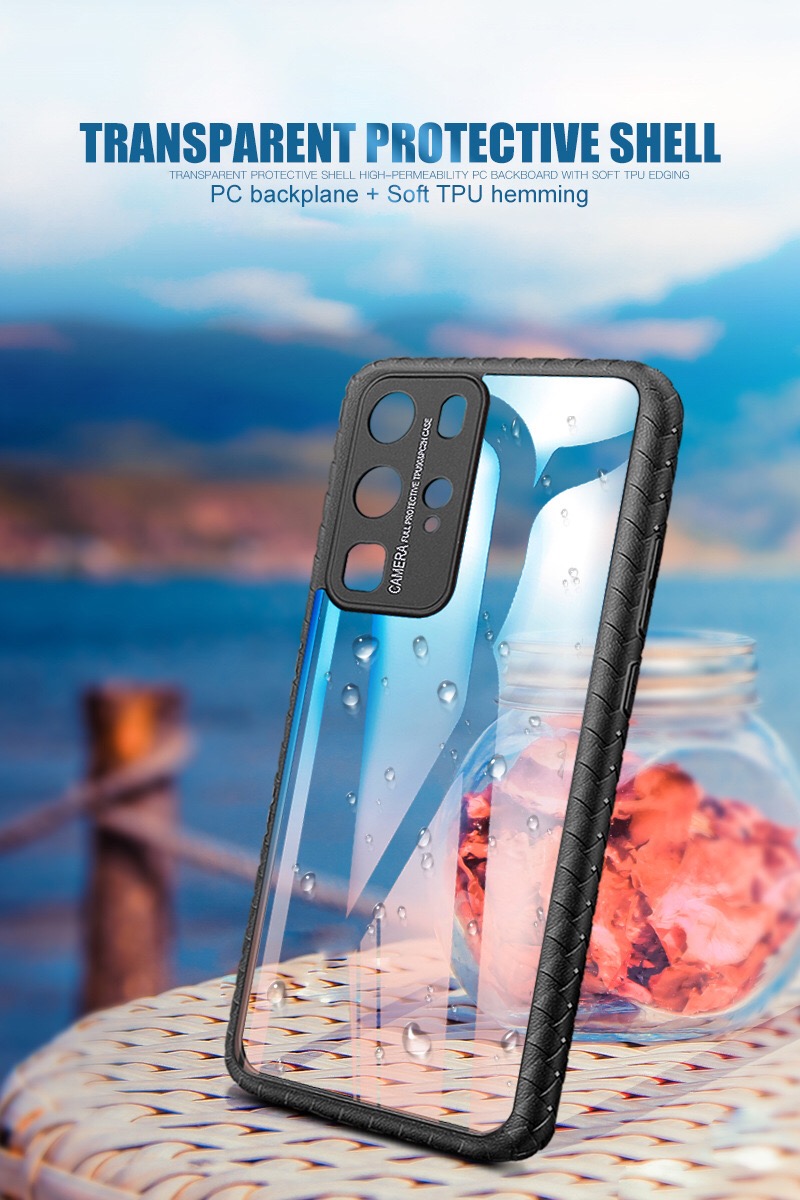 Case Huawei P40 Pro / Pre-order * เคสทอเนื้อ TPU กรอบ PC Back Combo ทำจากพลาสติกแข็ง + วัสดุ TPU อ่อน *