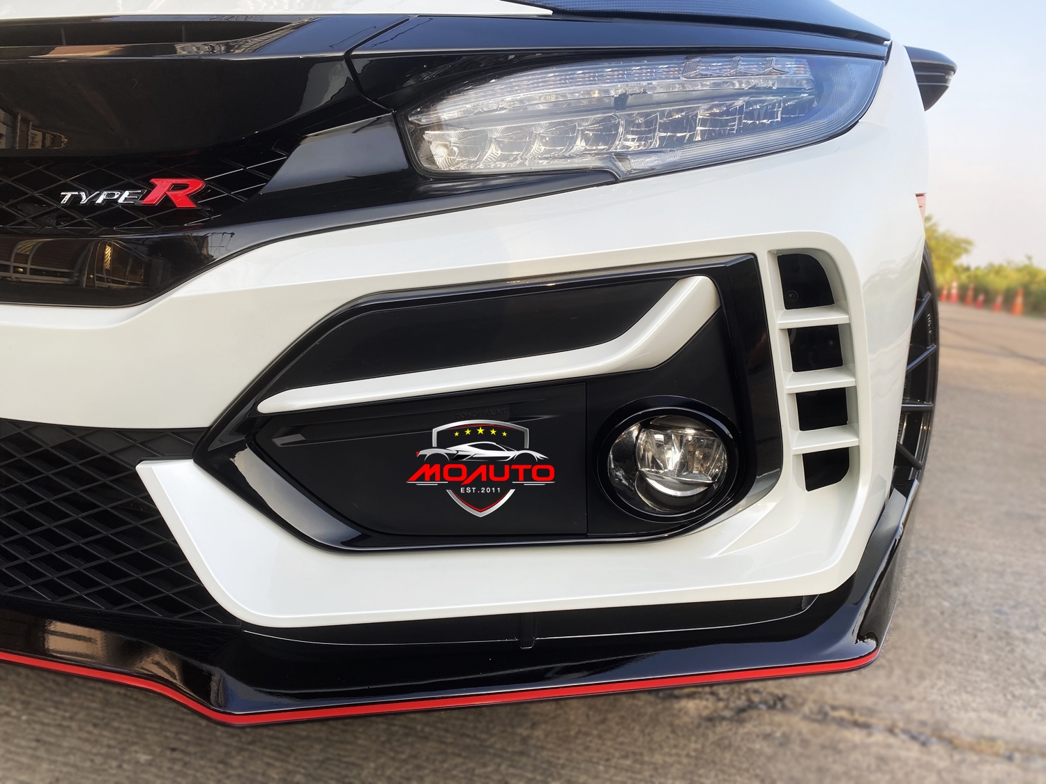 ฝาครอบช่องไฟตัดหมอกหน้า - หลัง งานดิบ ทรง TYPE-R MC CIVIC FC / FK