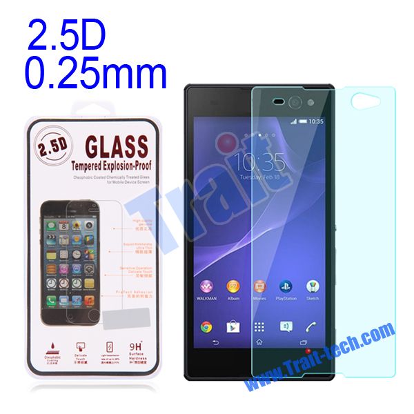 กระจกนิรภัย Sony Xperia C3 / Pre-order * Ultra Slim เพียง 0.25mm 9H แข็งแข็งแรง *