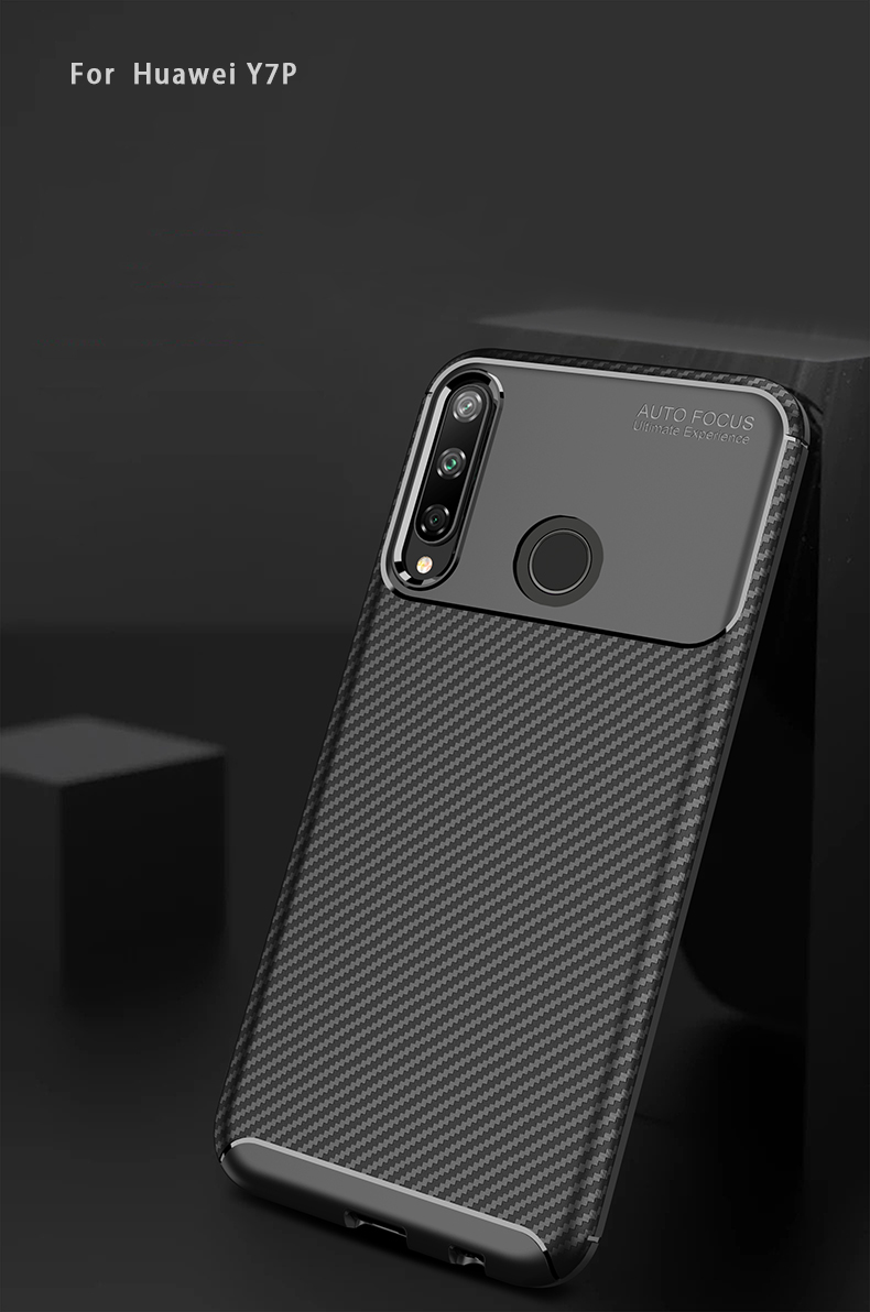 Case Huawei Y7p / Pre-Order * เคสคาร์บอนไฟเบอร์เนื้อ TPU กันกระแทก *