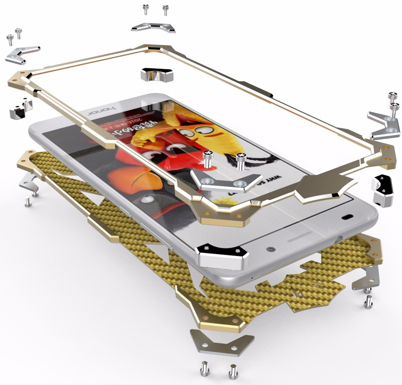 Case Huawei GR5 / Pre-order * Zimon เคส Bumper โลหะอลูมิเนียม THOR IRONMAN *