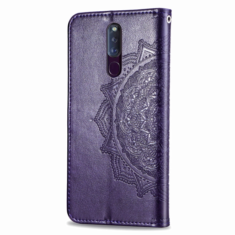 Case OPPO F11 Pro / Pre-Order * เคสแบบนูน Mandala PC TPU ที่มีผู้ถือบัตรและสล็อต *