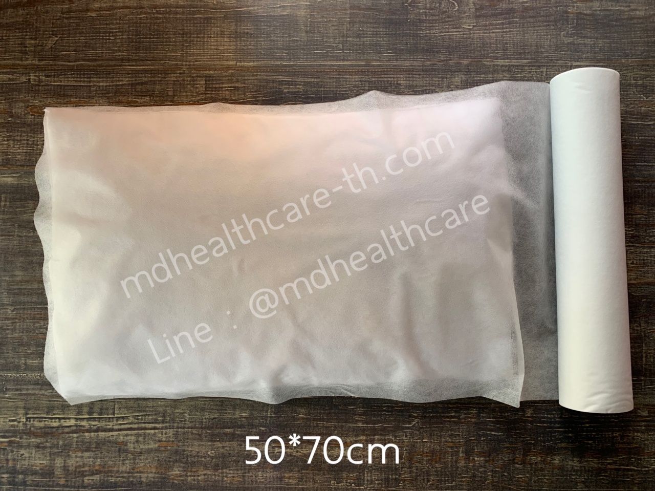 กระดาษรองหมอน รองสั้นกันเปื้อน หนา25แกรม 50*70cm(50แผ่น/ม้วน) กันละอองน้ำ โปร่งสบายระบายอากาศได้ดี