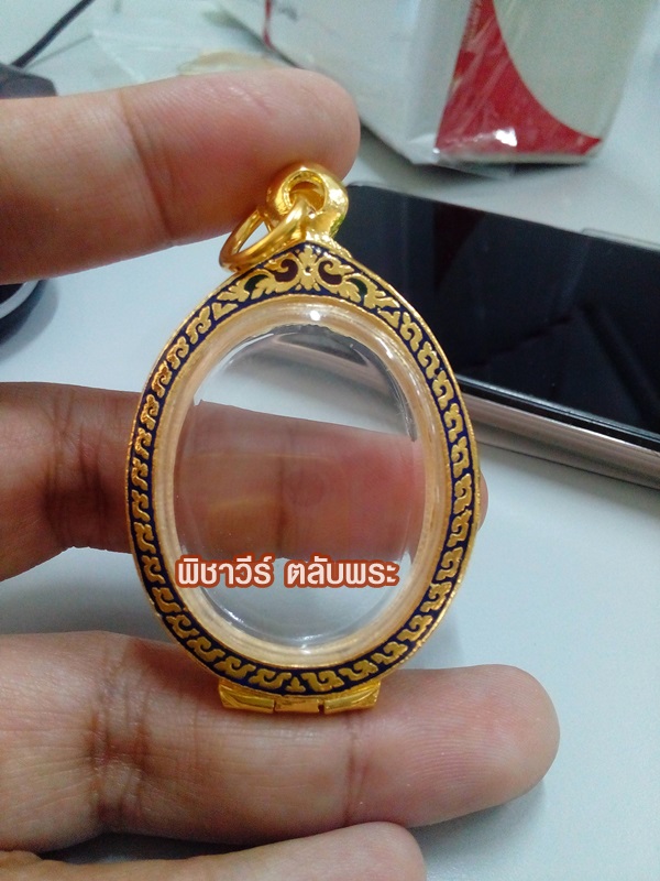 ตลับเงินลงยาชุบไมครอน