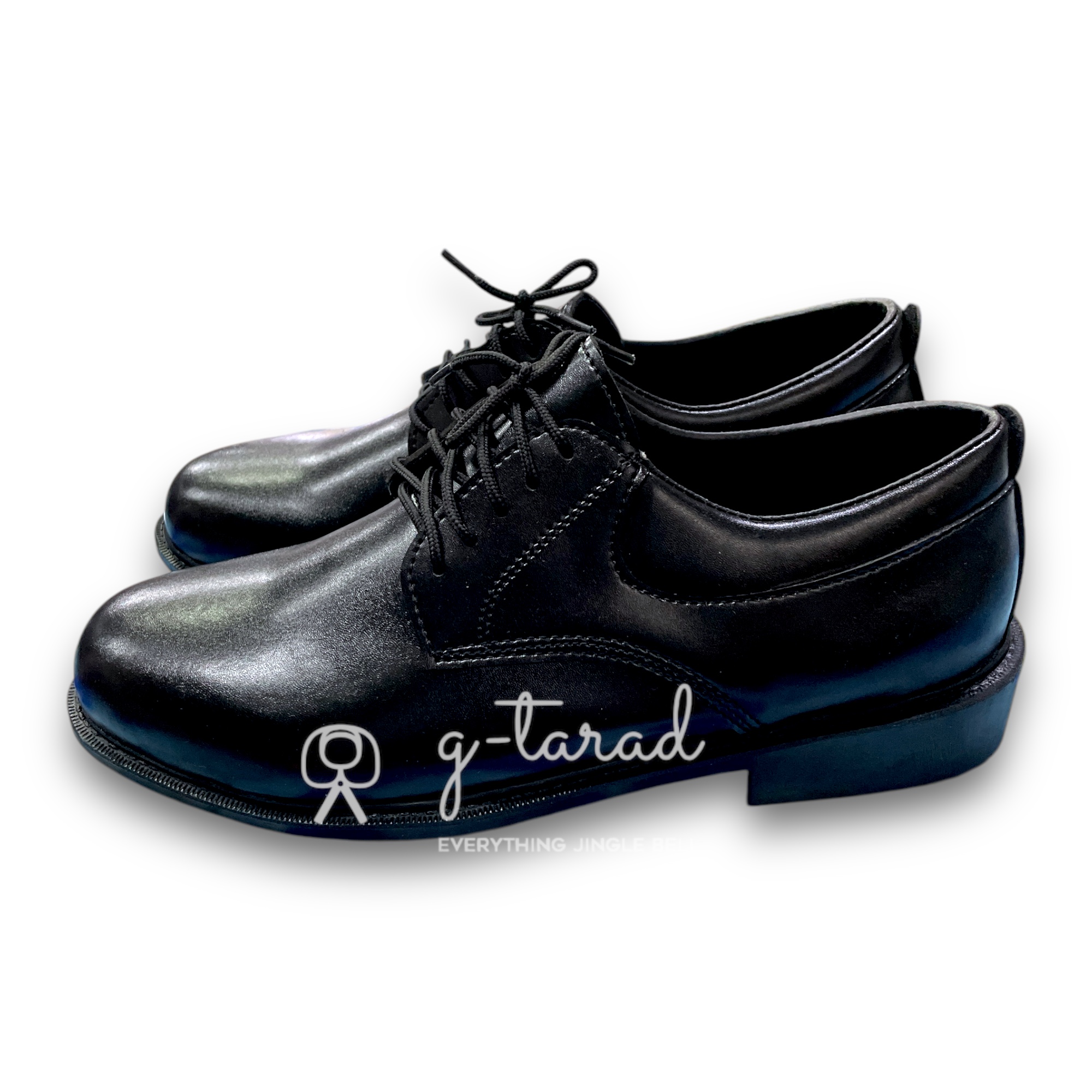 Sainte 16706 - รองเท้าหนังดำชาย ผูกเชือก (No.39-45)