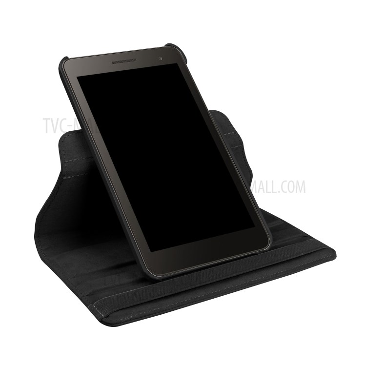 Case Huawei Mediapad T2 7.0 / Pre-order * เคสหนัง PU พื้นผิวลิ้นจี่ หมุน 360 องศา *