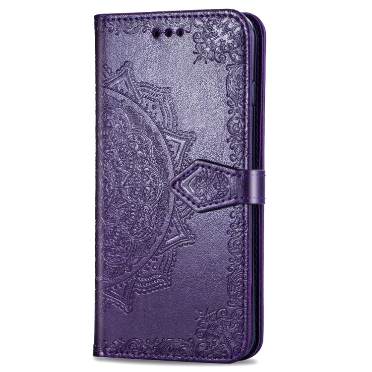 Case OPPO F11 Pro / Pre-Order * เคสแบบนูน Mandala PC TPU ที่มีผู้ถือบัตรและสล็อต *