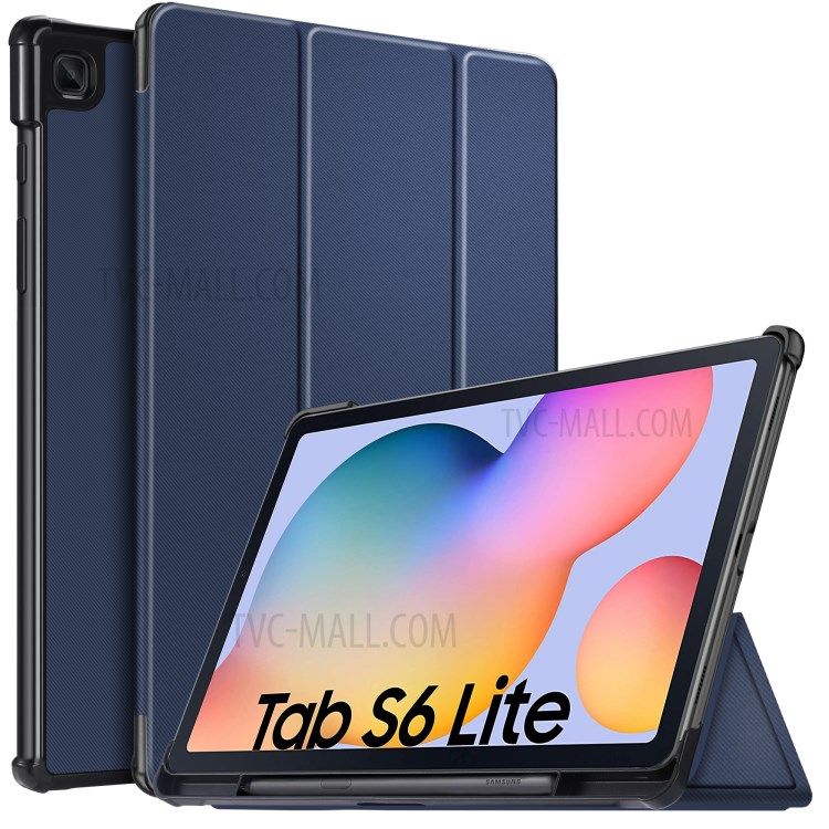 Case Samsung Galaxy Tab S6 Lite / Pre-Order * เคสหนังสมาร์ท 3-พับ ช่องเสียบปากกาในตัว หนัง PU + TPU แท็บเล็ตปกสไตล์ที่หรูหรา *