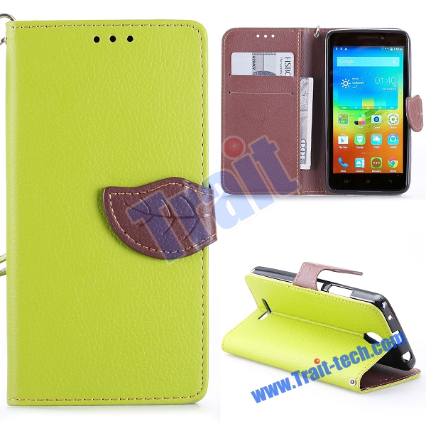 Case Lenovo A5000 / Pre-order * หนัง PU ลายลิ้นจี่ *