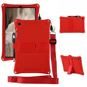 Case Samsung Galaxy Tab S6 Lite / Pre-Order * เคสป้องกันซิลิโคน PC Kickstand พร้อมสายคล้องไหล่และช่องเสียบปากกา *