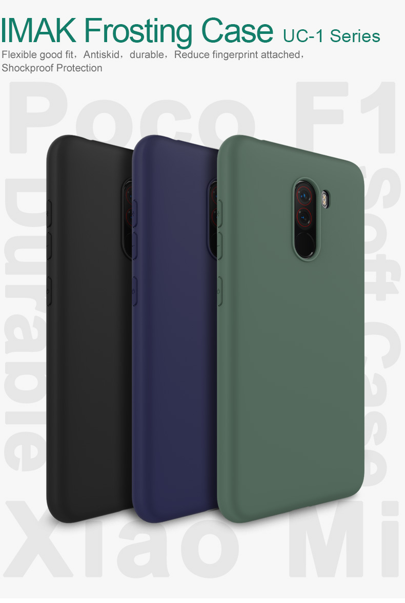 Case Xiaomi Pocophone F1 / พรีออเดอร์ * IMAK วัสดุ TPU คุณภาพสูงทนทานและยืดหยุ่น พื้นผิวด้านป้องกันรอยนิ้วมือ *