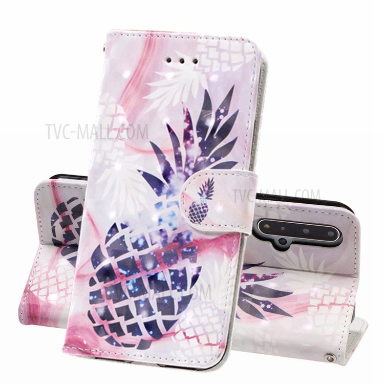 Case Huawei Nova 5T / Pre-order * เคสหนังกระเป๋าสตางค์ยืน การตกแต่งจุดไฟพิเศษปรับแต่งอุปกรณ์ *