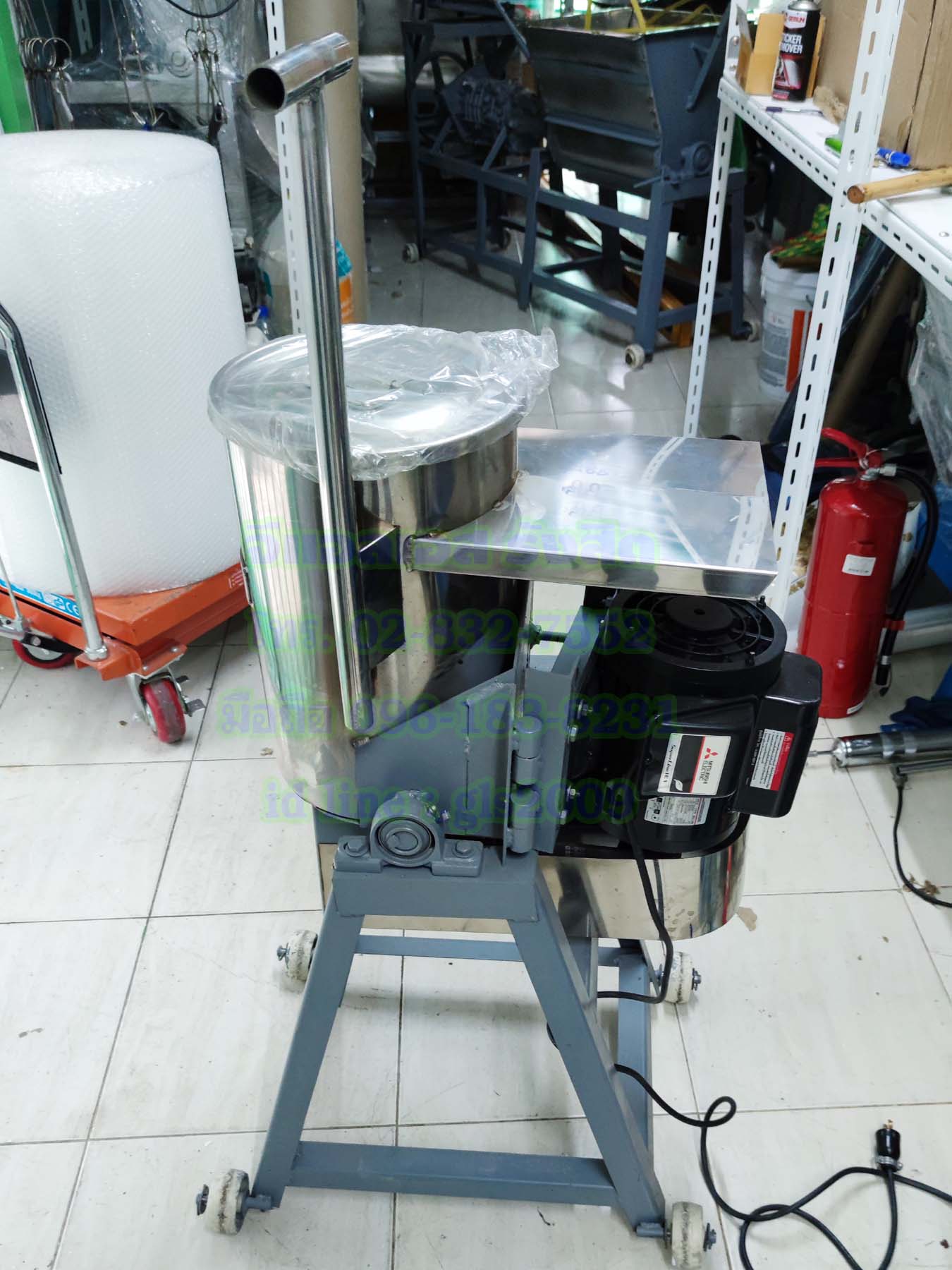 เครื่องทำน้ำเกล็ด10นิ้วพร้อมมอเตอร์มิตซู1แรง