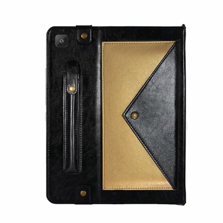 Case Samsung Galaxy Tab S6 Lite / Pre-Order * เคสกระเป๋าสะพายหนัง PU 2 โทนหรูหรา หนัง PU + TPU ซิลิโคนปกหลัง *