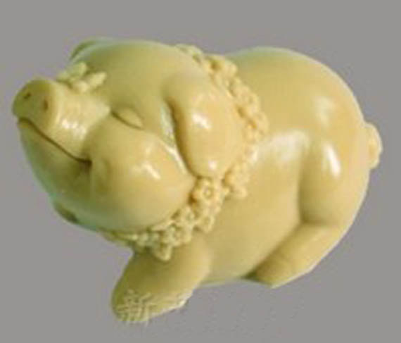 แม่พิมพ์ รูปหมูติดโบว์ 3D 85g