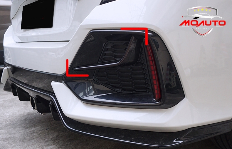 คิ้วฝาปิดไฟทับทิมท้าย LED CIVIC HATCHBACK