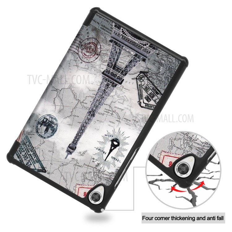 Case Lenovo Tab M8 (2nd Gen) / Pre-Order * รูปแบบการพิมพ์ลายหนังฝาครอบเคสแท็บเล็ตขาตั้ง3- พับ *
