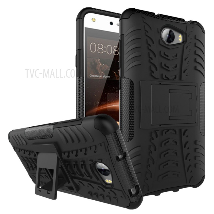 Case Huawei Y5ii / Pre-order * เคสยาง PC + TPU 2-in-1 = ป้องกันสองชั้น *