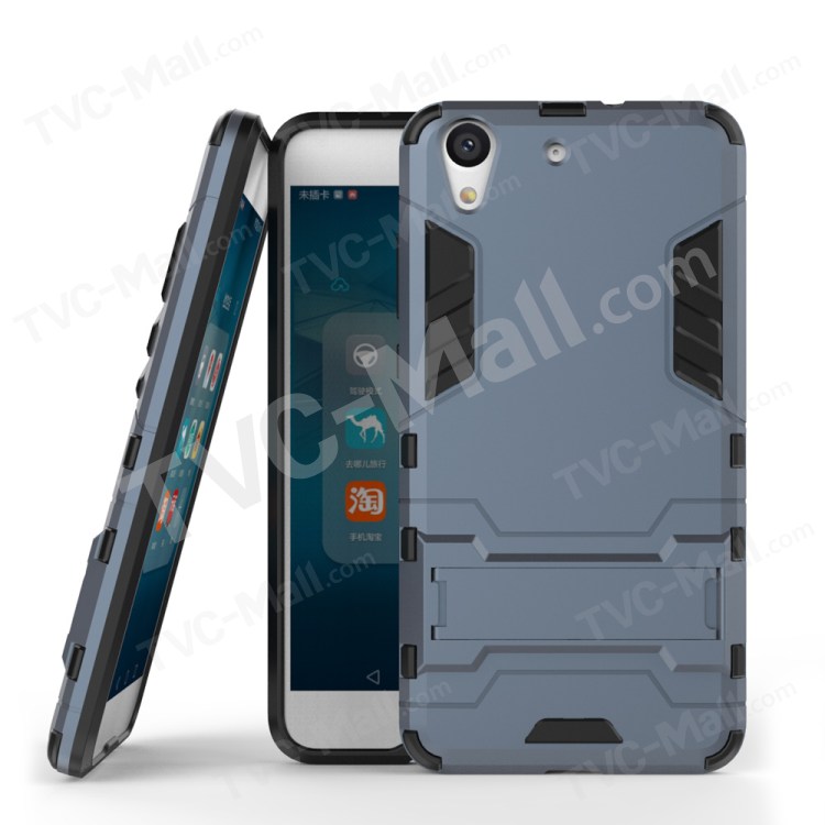 Case Huawei Y6ii / Pre-order * เคสแข็ง PC + TPU ปกไฮบริดที่มีขาตั้ง *