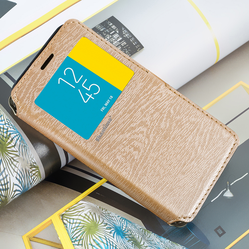 Case Huawei P8 Max / Pre-order * เคสหน้าต่างลายไม้ GRAIN หนัง PU นิ่มซิลิโคนปกหลัง *