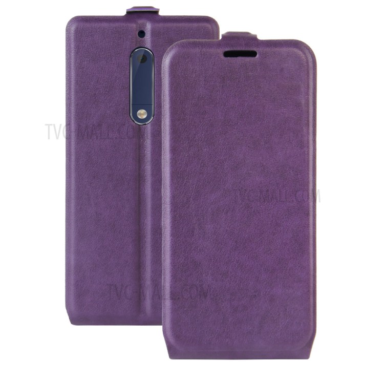 Case Nokia 5 / Pre-order * เคสแนวตั้ง พื้นผิวหนังม้า *