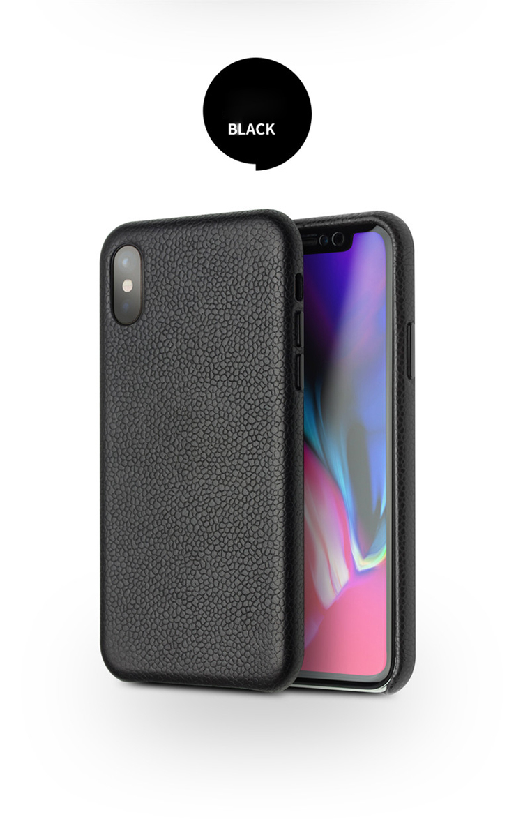 Case iPhone X, iPhone XS # Pre-Order * QIALINO ผลิตจากหนังวัวแท้ชั้นดีคุณภาพเยี่ยมด้วยฝีมือประณีต ผิวลิ้นจี่ *