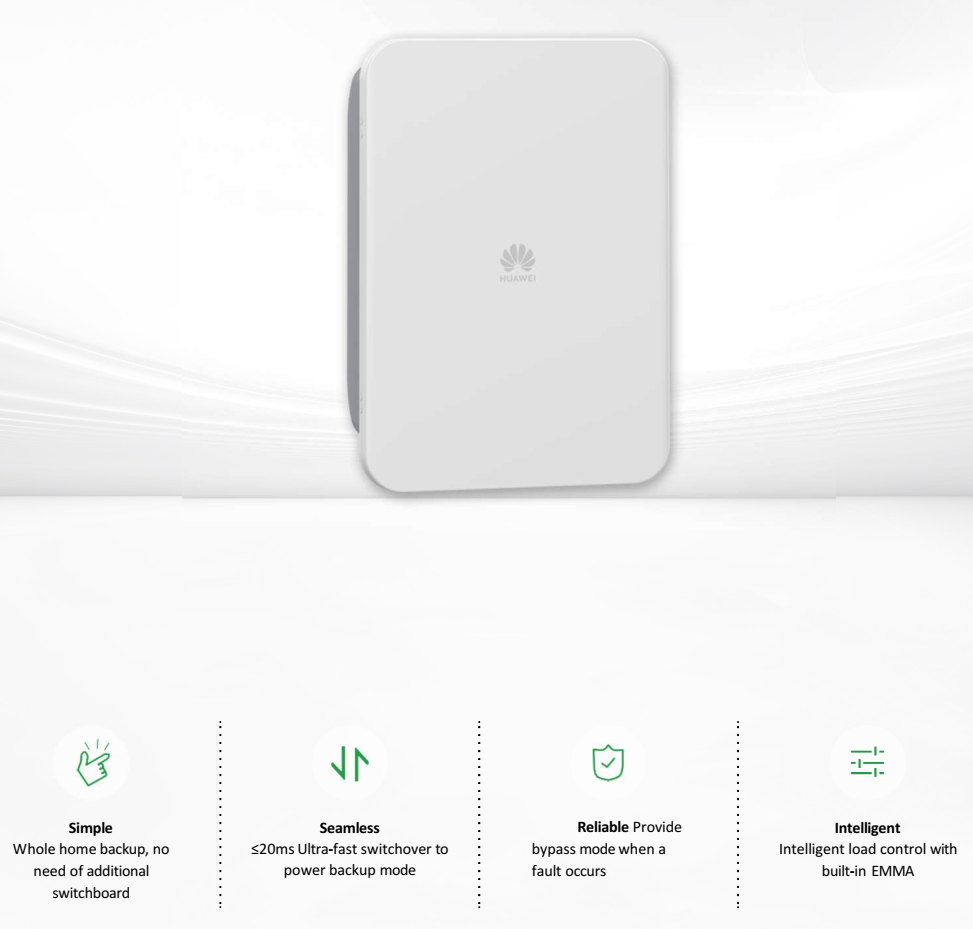 HUAWEI Smart Guard (SmartGuard-63A-S0) กระแสไฟสูงสุด 63A สำหรับอินเวอร์เตอร์ Huawei 1 เฟส