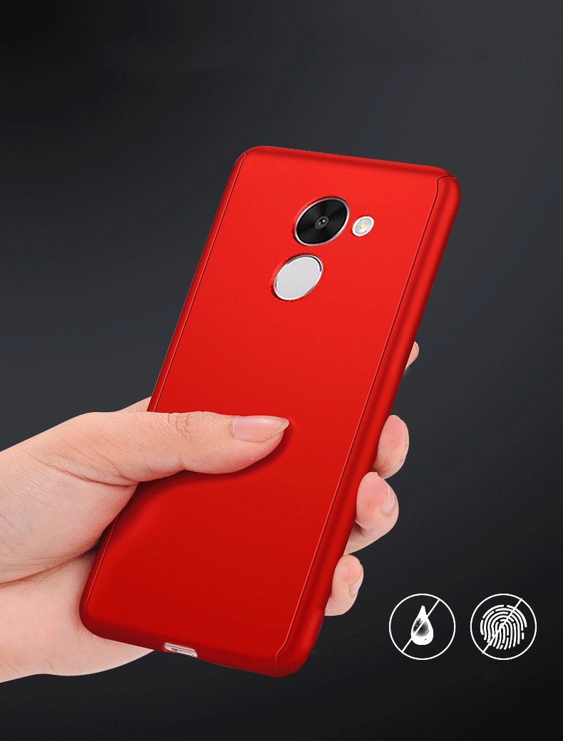 Case Huawei Y7 2017 / Pre-order * เคสป้องกันมีฝาครอบเต็ม 360 องศา + กระจกนิรภัย *