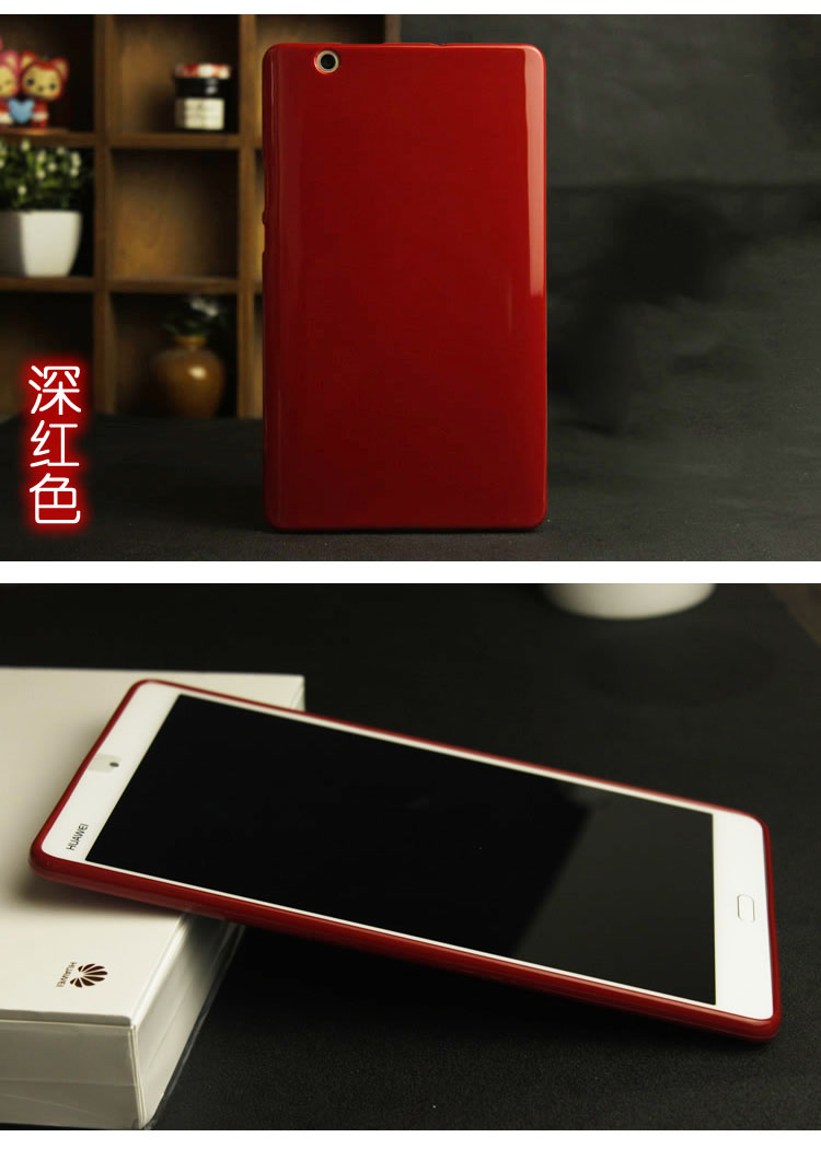 Case Huawei MediaPad M3 / Pre-order * เคส silicon TPU สีสันสดใส พื้นผิวมันวาว *