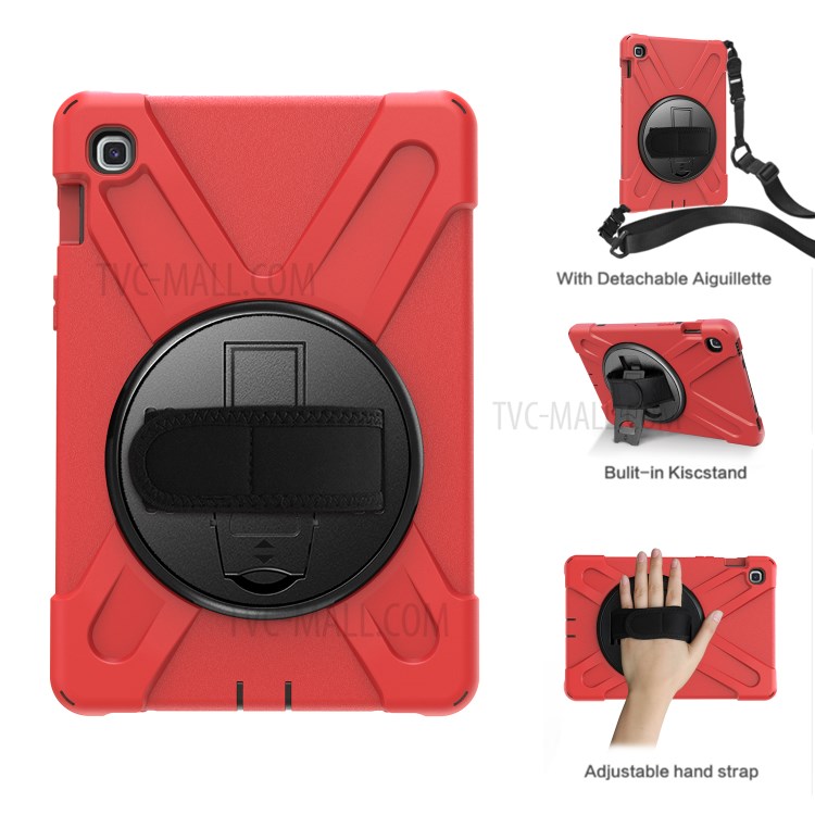 Case Samsung Galaxy Tab S5e / Pre-order * 360 องศาหมุน PC + ซิลิโคนเชลล์ขาตั้ง Combo พร้อมสายคล้องไหล่ [สายคล้องมือจับในตัว] *