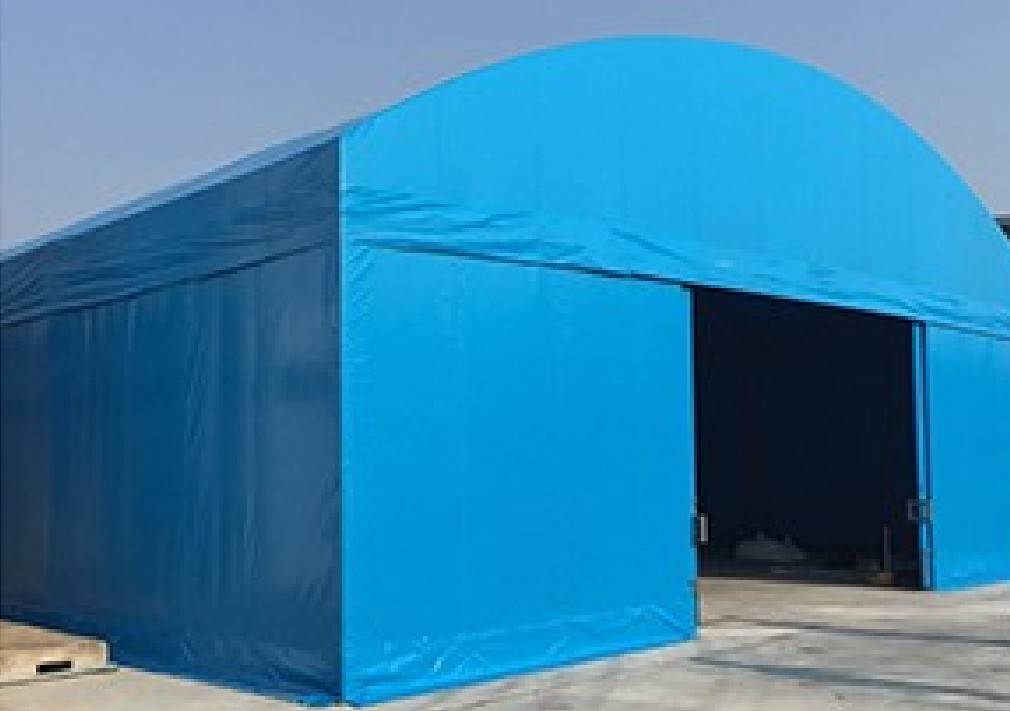 เต็นท์โกดังเก็บสินค้า กว้าง 12 เมตร ยาว 22 เมตร สูง 2.5 เมตร มีผ้าใบปิดล้อม 4 ด้าน เต็นท์ทรงโค้ง เต็นท์อุตสาหกรรม เต็นท์โรงงานเก็บสินค้า เต็นท์โกดังเช่าเก็บสินค้า เต็นท์โรงงานเก็บสินค้า
