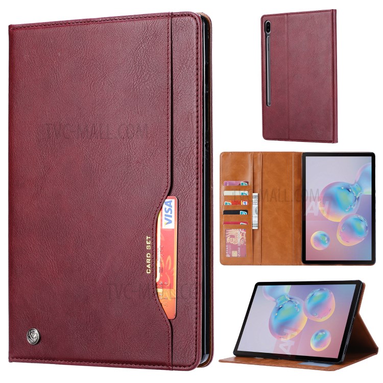 Case Samsung Galaxy Tab S6 / พรีออเดอร์ * Auto-ดูดระบบปิดแม่เหล็กดูดซับอัตโนมัติ หนัง PU Wallet *