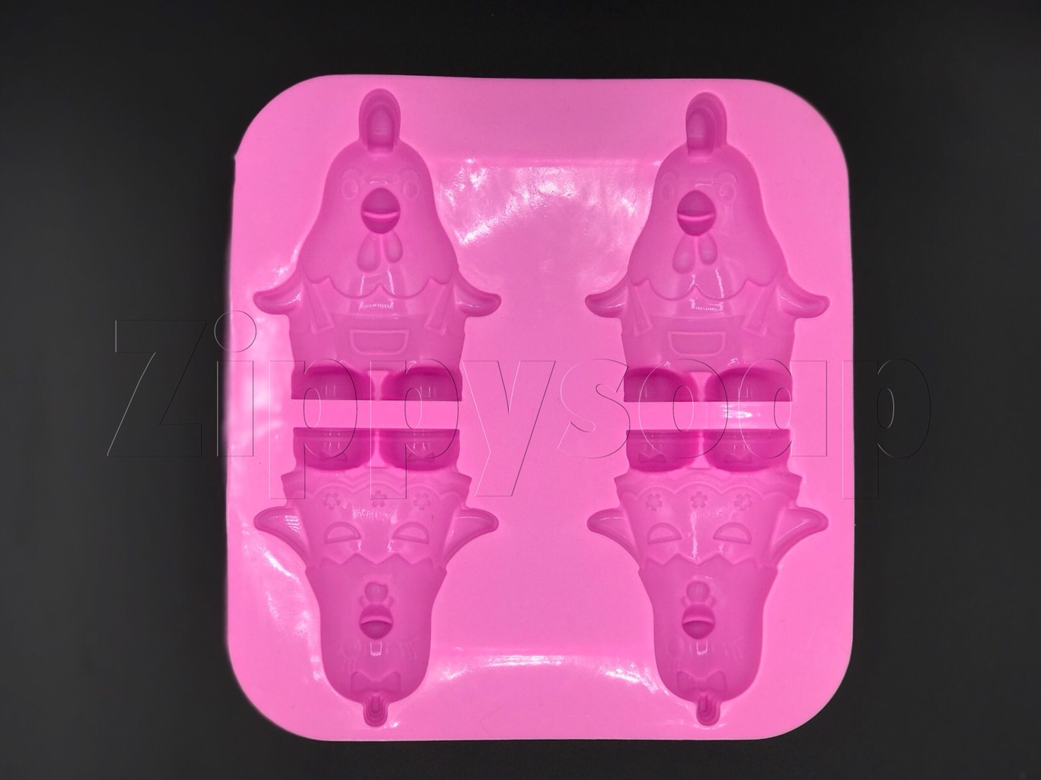 แม่พิมพ์ซิลิโคน ไก่ 65g 7*8.5*3.4 cm